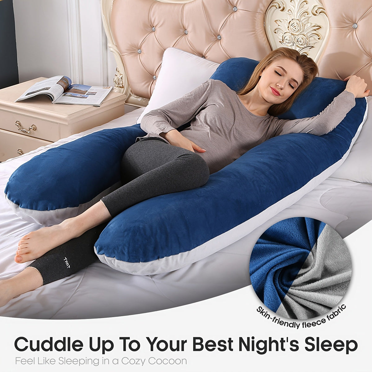 U-Shaped Maternity Pillow – Full Body Support