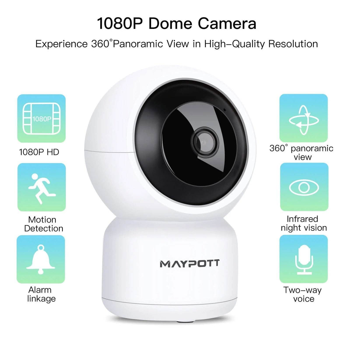 1080P HD Wireless Smart Spy Camera WiFi Security IR Night Vision Baby Monitor
