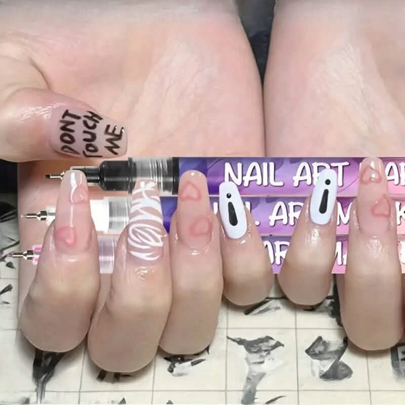 12-Color Nail Art Pen Set Quick Dry Acrylic Paint Markers