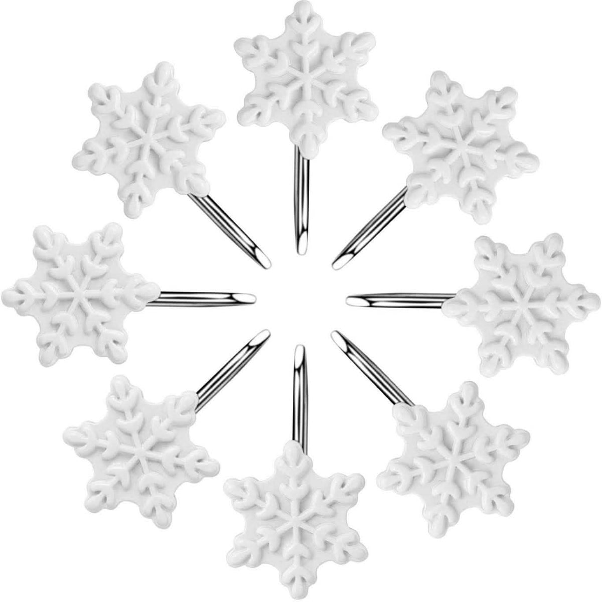 12-Pieces: Christmas Shower Curtain Anti-Rust Hooks