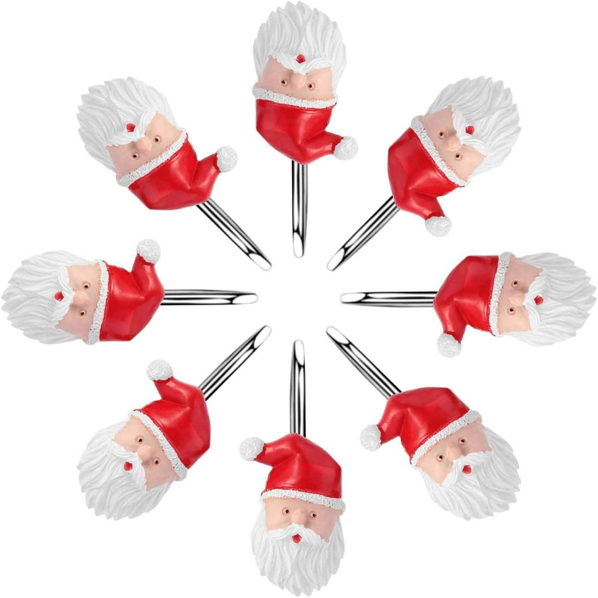 12-Pieces: Christmas Shower Curtain Anti-Rust Hooks