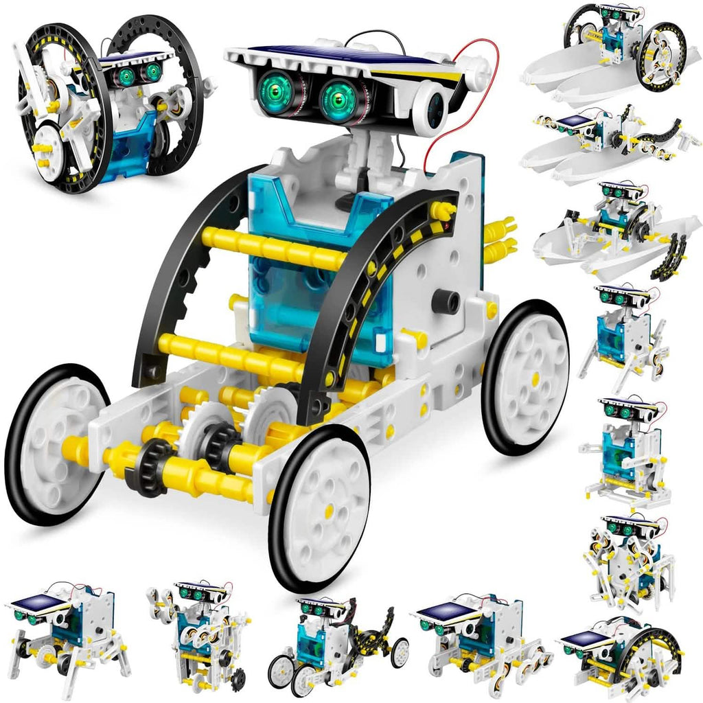 13-in-1 Solar Powered Robot Toy for Kids