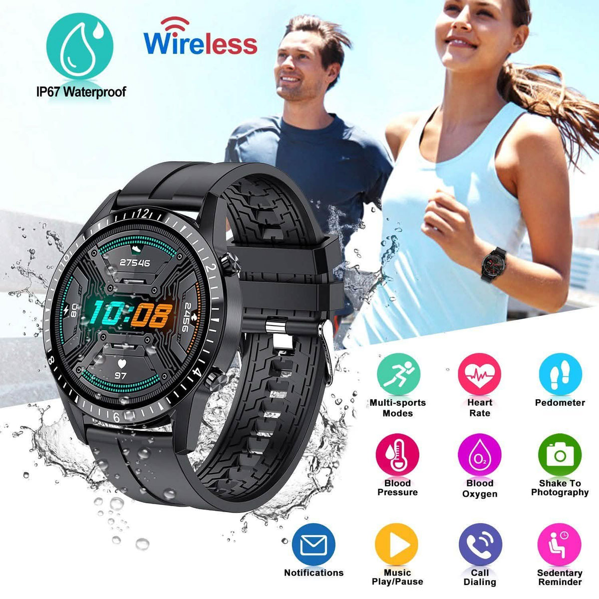 1.3 inch Wireless Smart Watch