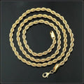 RMZ GOLD NYC GOLD NYC 14K Gold Rope Chain 24" Unisex 3.5mm