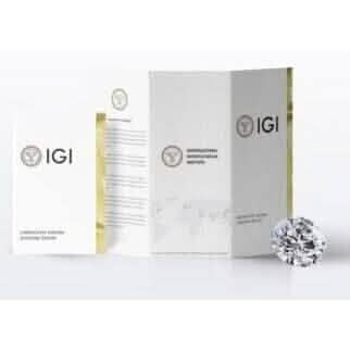 14K White Gold Studs IGI Certified Diamond Earrings Round 1.80 Ct Lab Grown