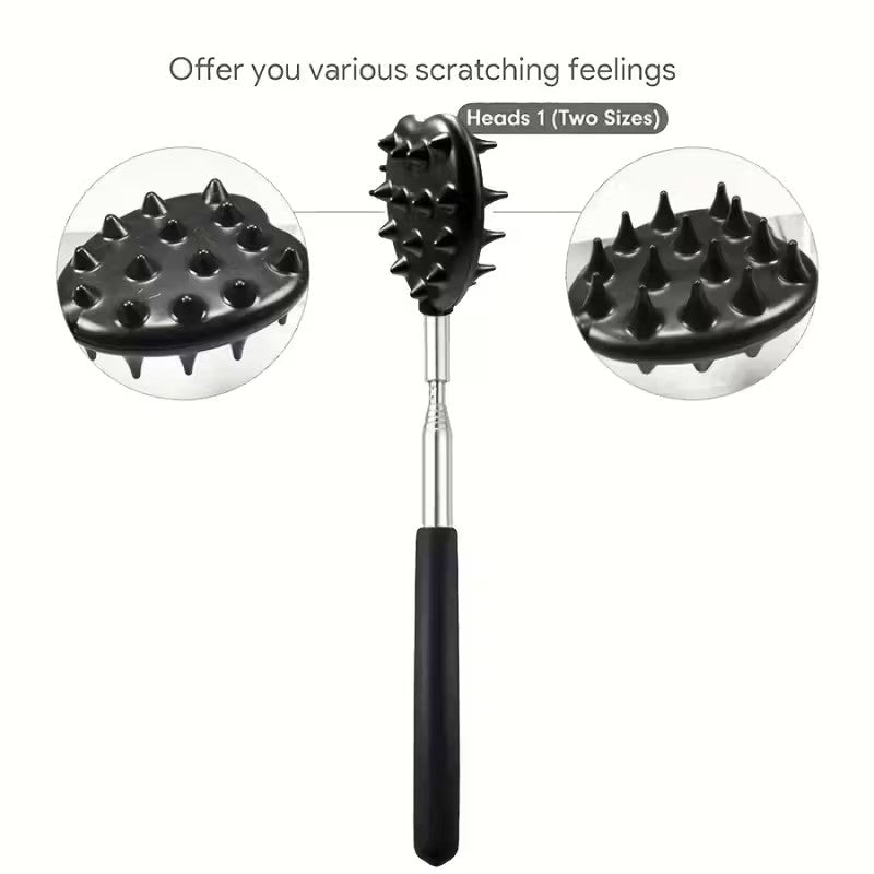 Retractable Cactus Back Scratcher – Long Handle, Durable PVC