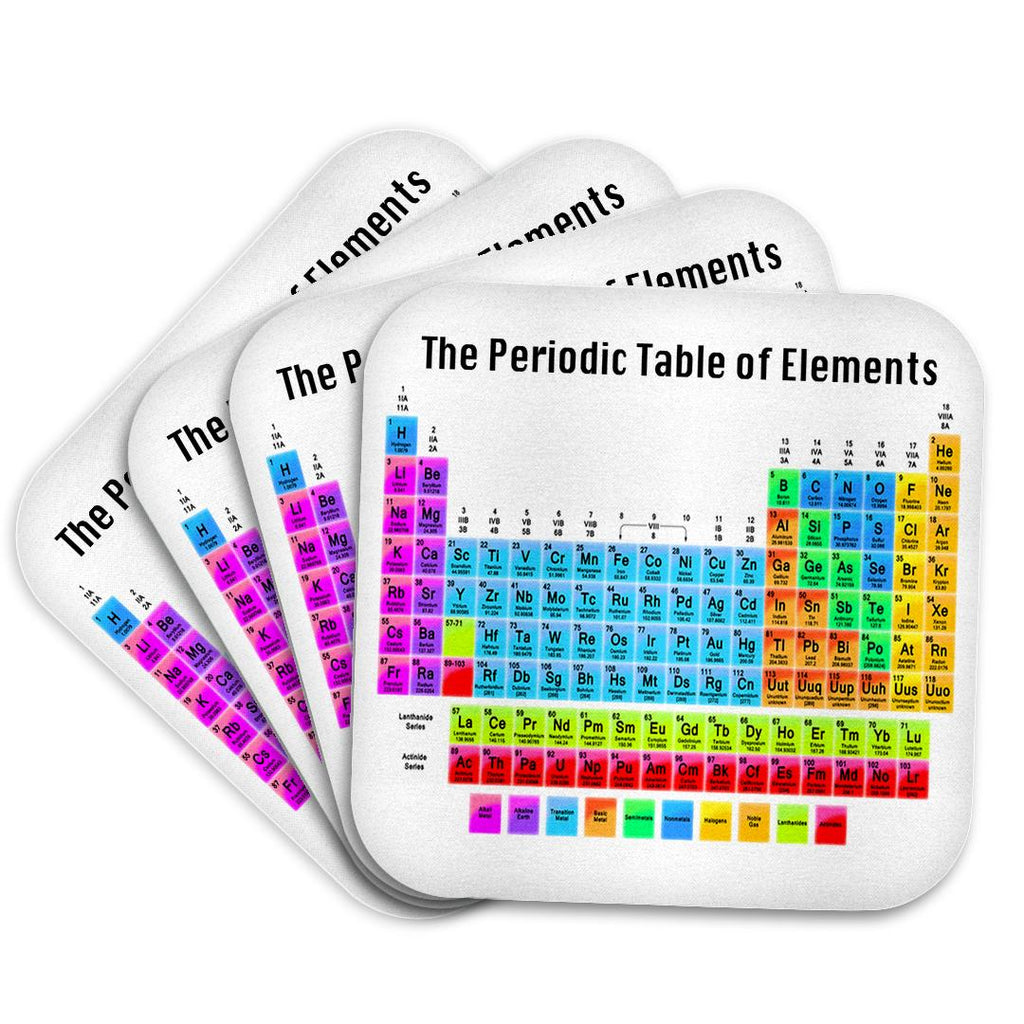 3dRose EvaDane - Chemistry - The Periodic Table of Elements - Coasters (cst_108318)