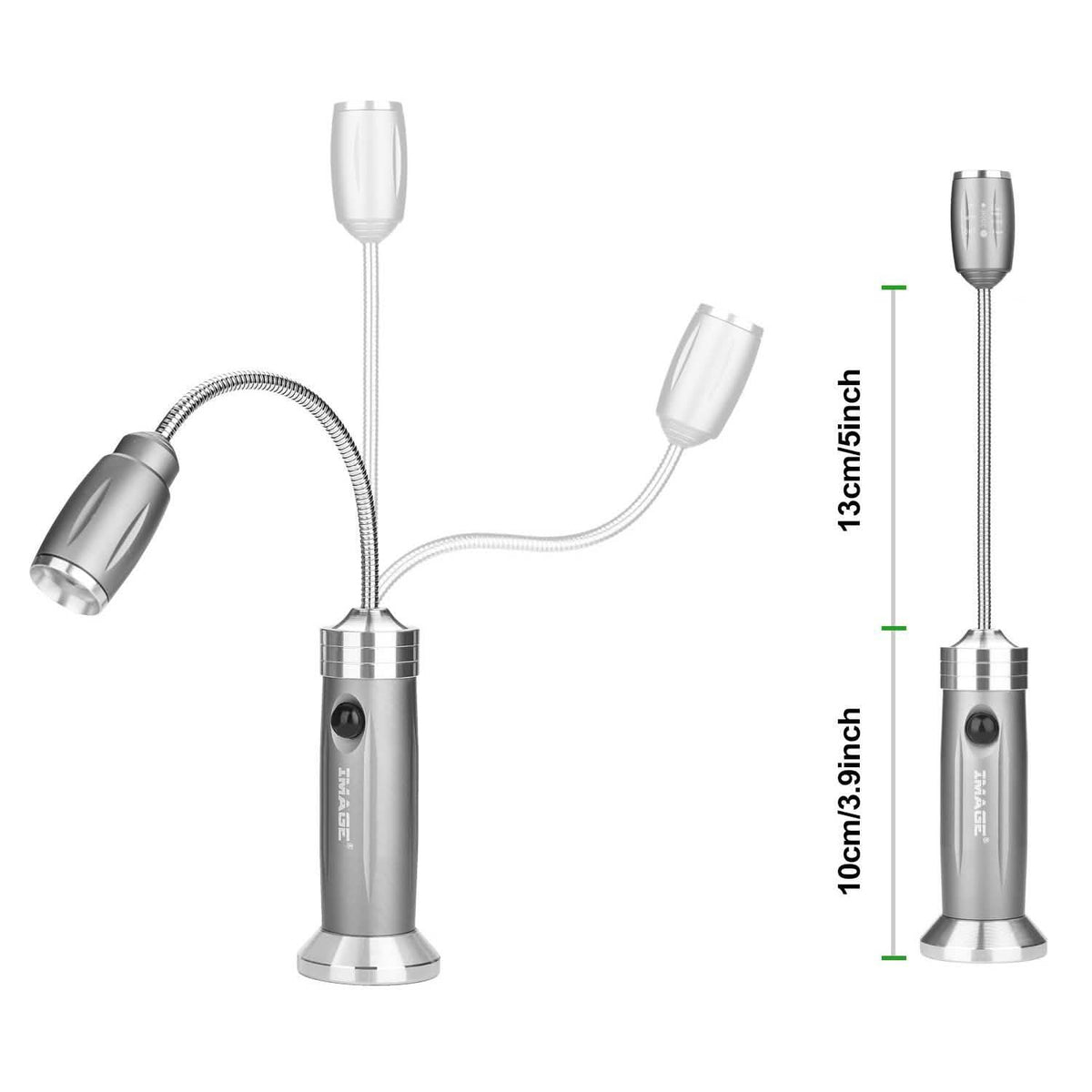 2-Pack: BBQ Grill LED Flashlight Goose Neck Outdoor Lamp