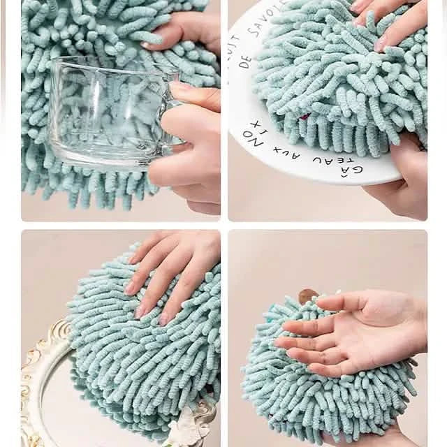 2-Pack: Chenille Hand Towels