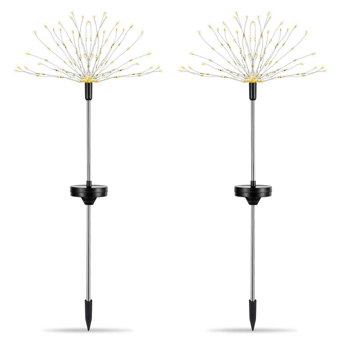 2-Piece: Solar Powered Starburst Garden Lights