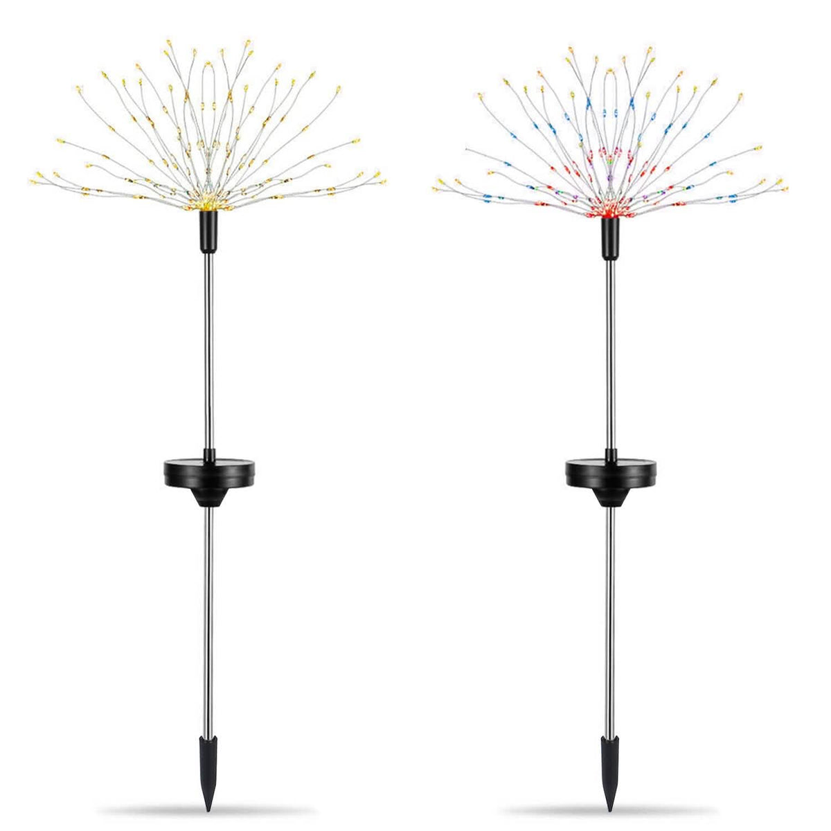 2-Piece: Solar Powered Starburst Garden Lights
