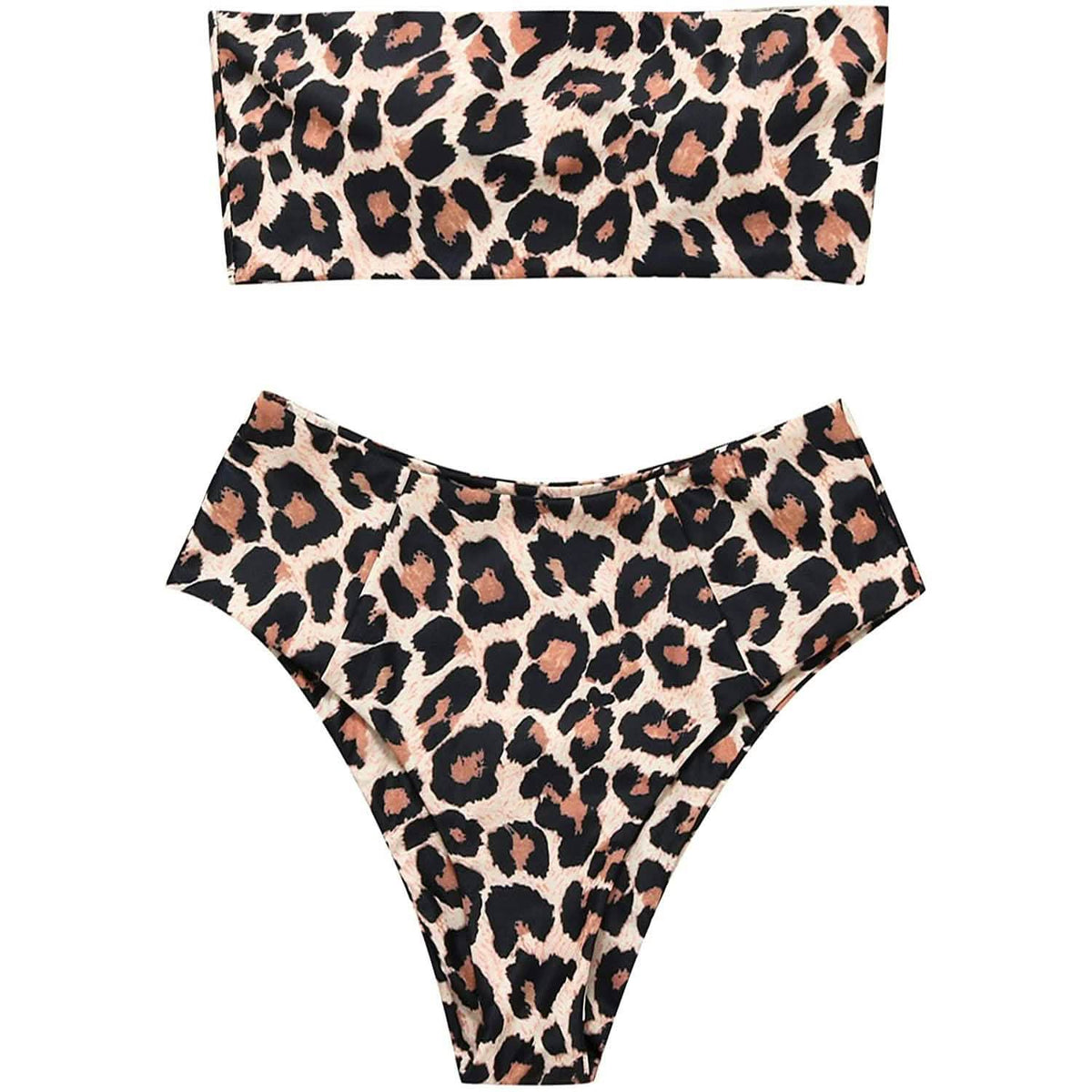 2-Piece: Women's Tube Top Bikini Swimsuit