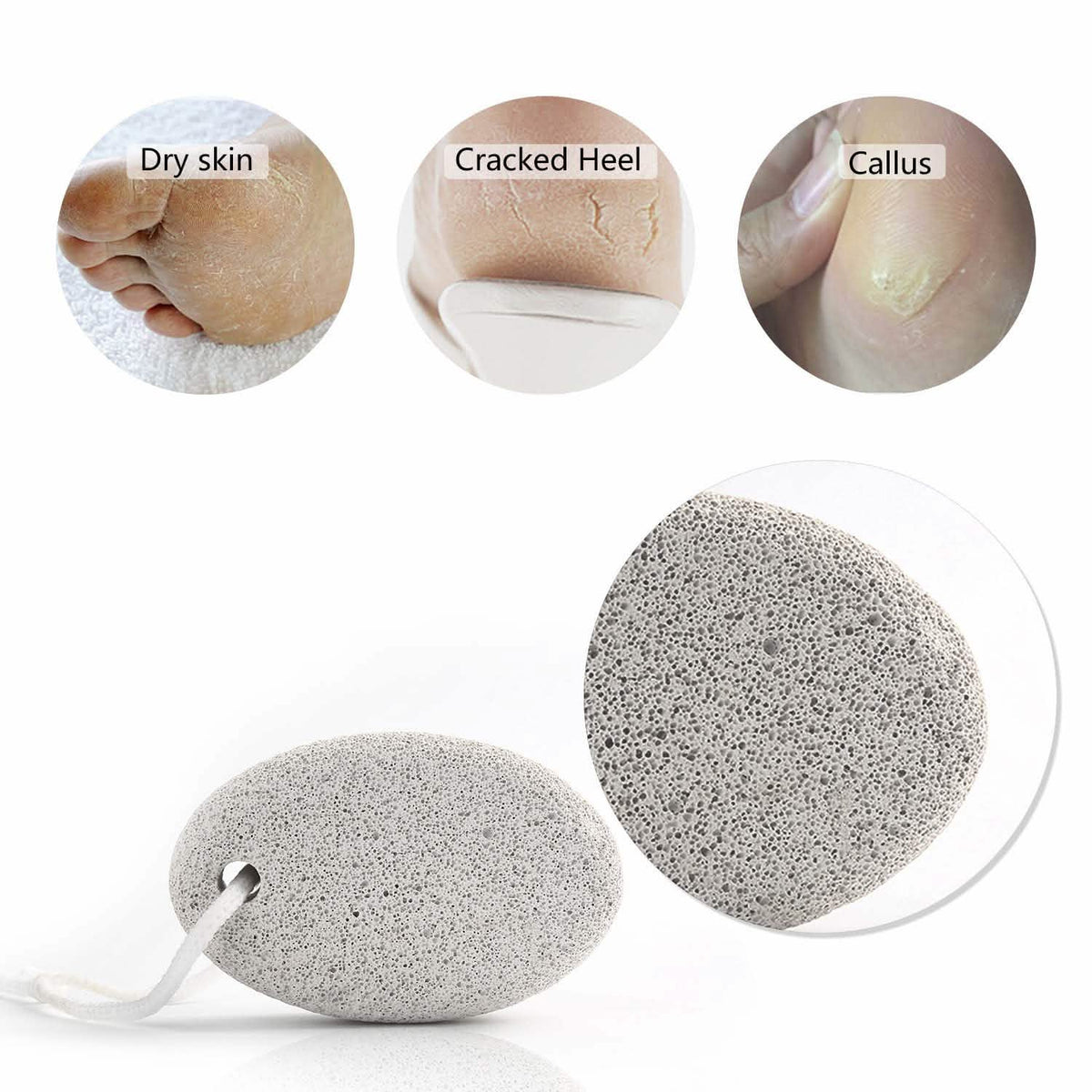 2-Pieces: Natural Pumice Stone