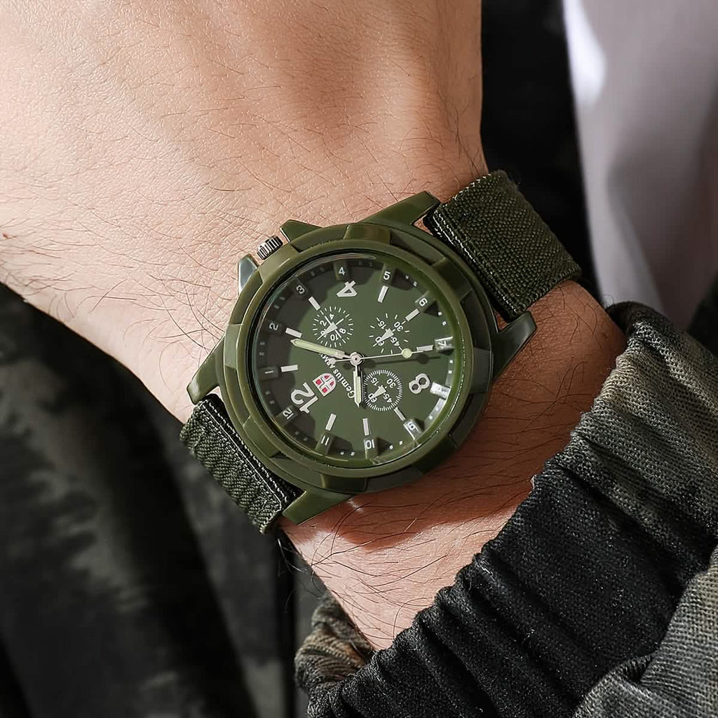 Men's Nylon Casual Sport Quartz Wrist Watch
