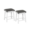 Set of 2 24/30 Inch Dining Bar Stool with Acacia Wood Frame-24 inches