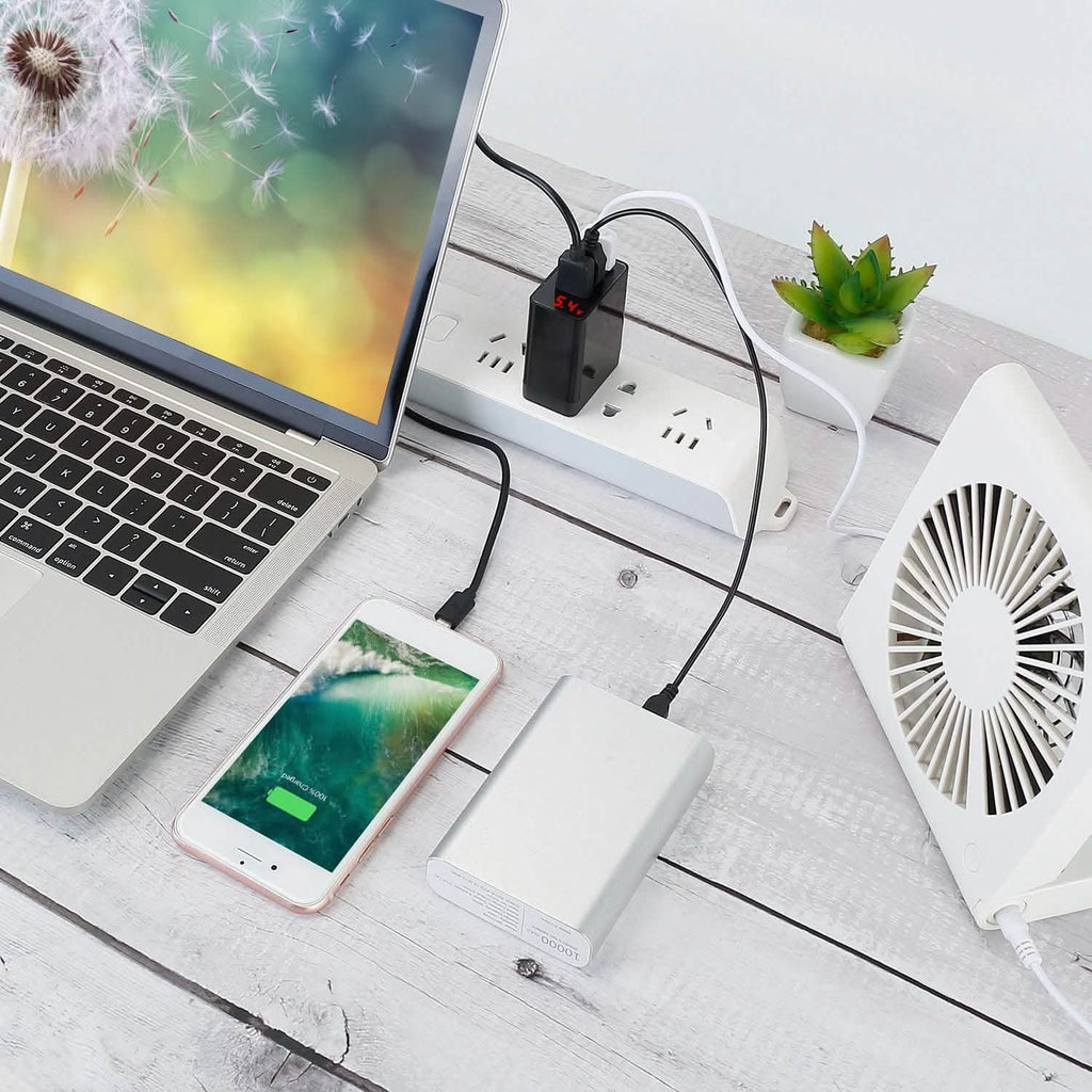 3-Pack: 3-Port USB Wall Charger