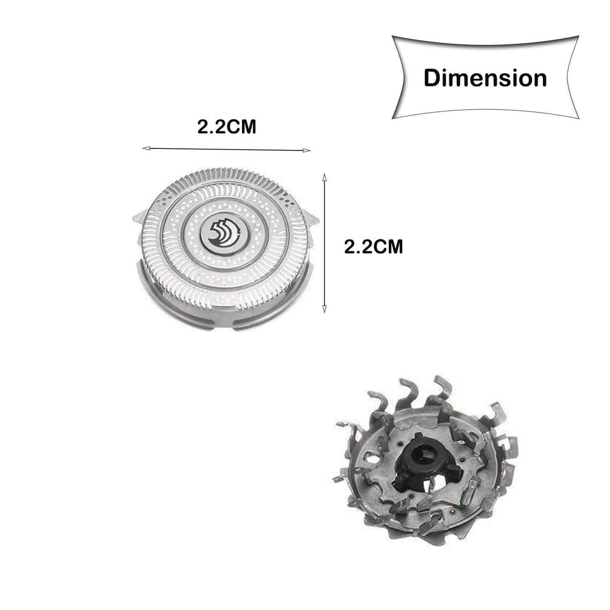 3-Pack: HQ9 Shaver Heads Blades Cutter Replacement for Philips Norelco Speed