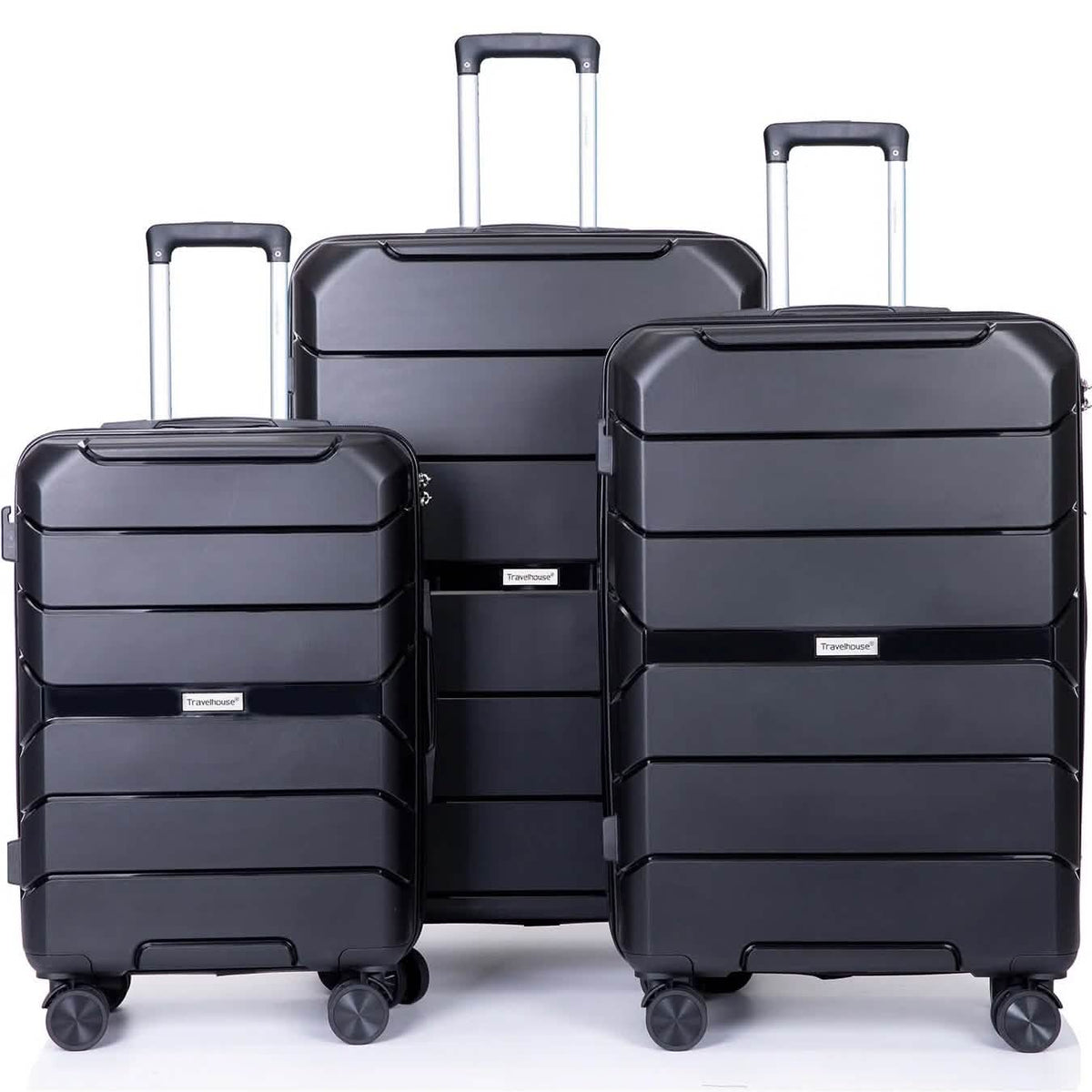 3-Pack: Lightweight Suitcases with TSA Lock