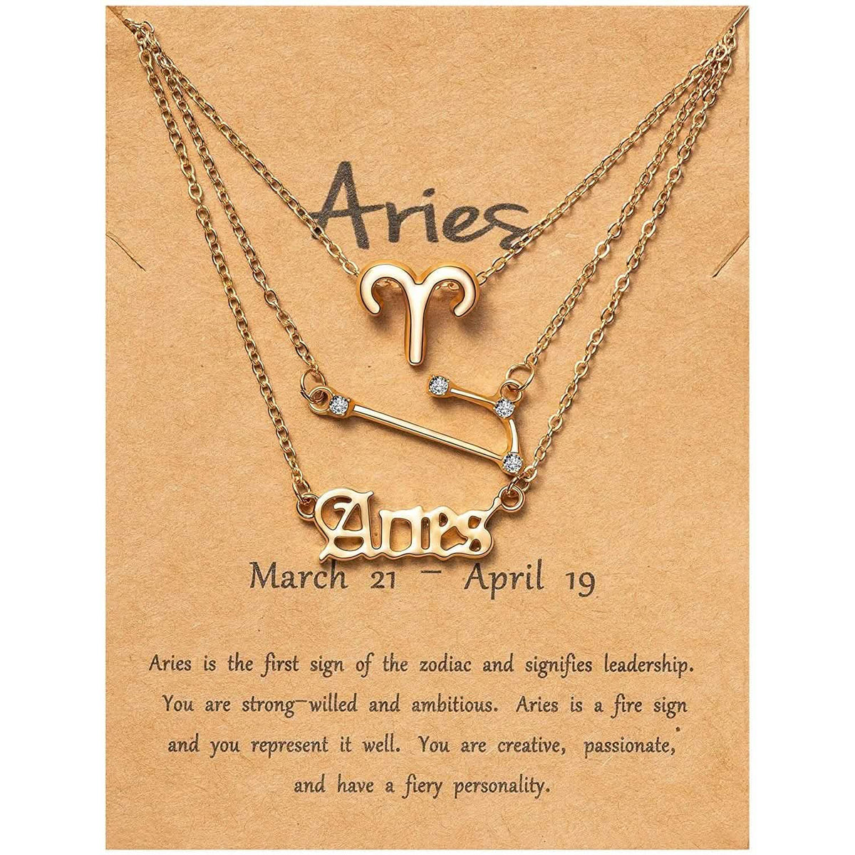 3-Piece: Constellation Zodiac Layer Necklaces