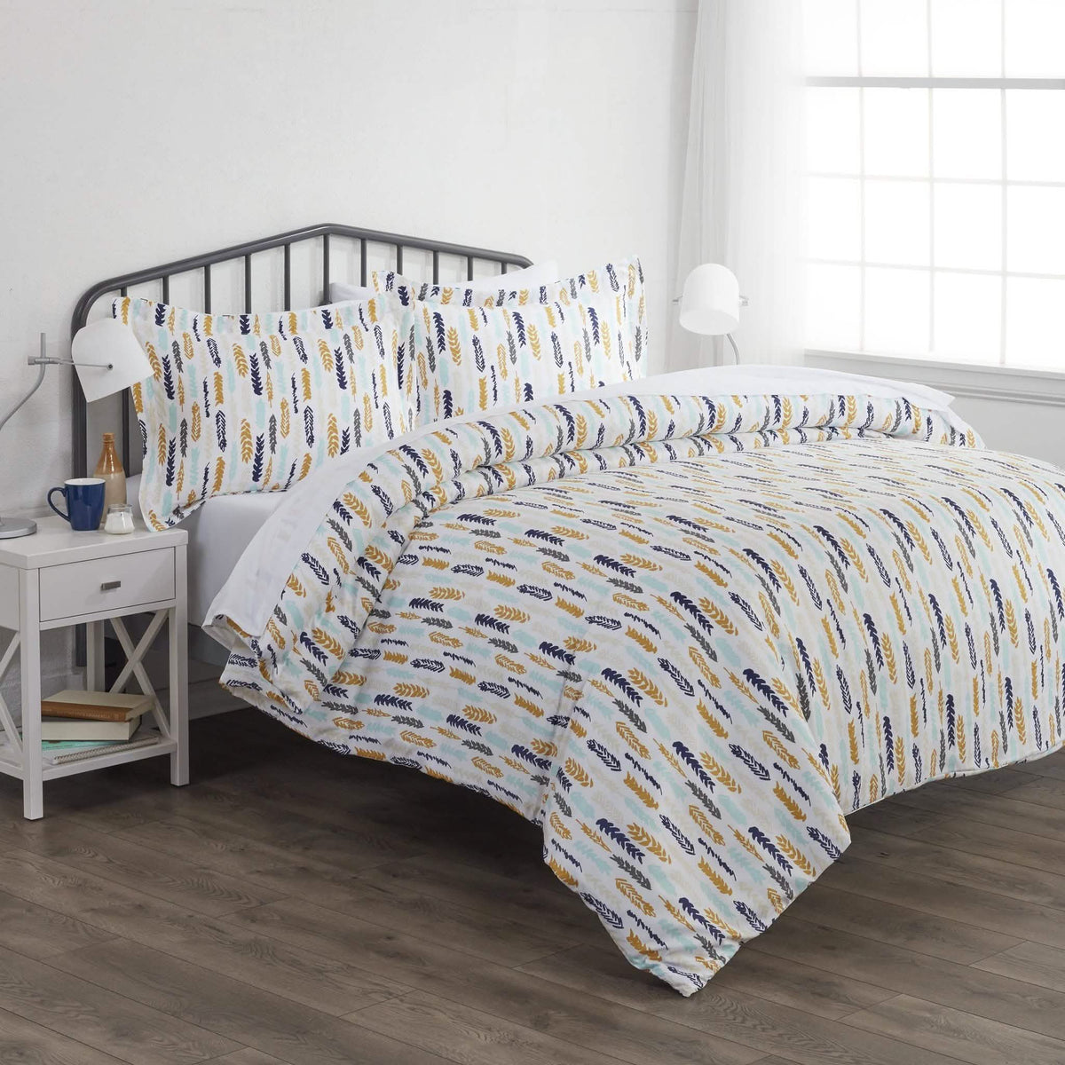 3-Piece: Wings Patterned Duvet Cover Set