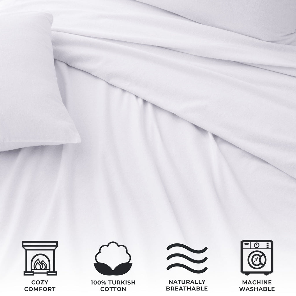 Turkish Cotton Flannel Sheet - Raye Collection