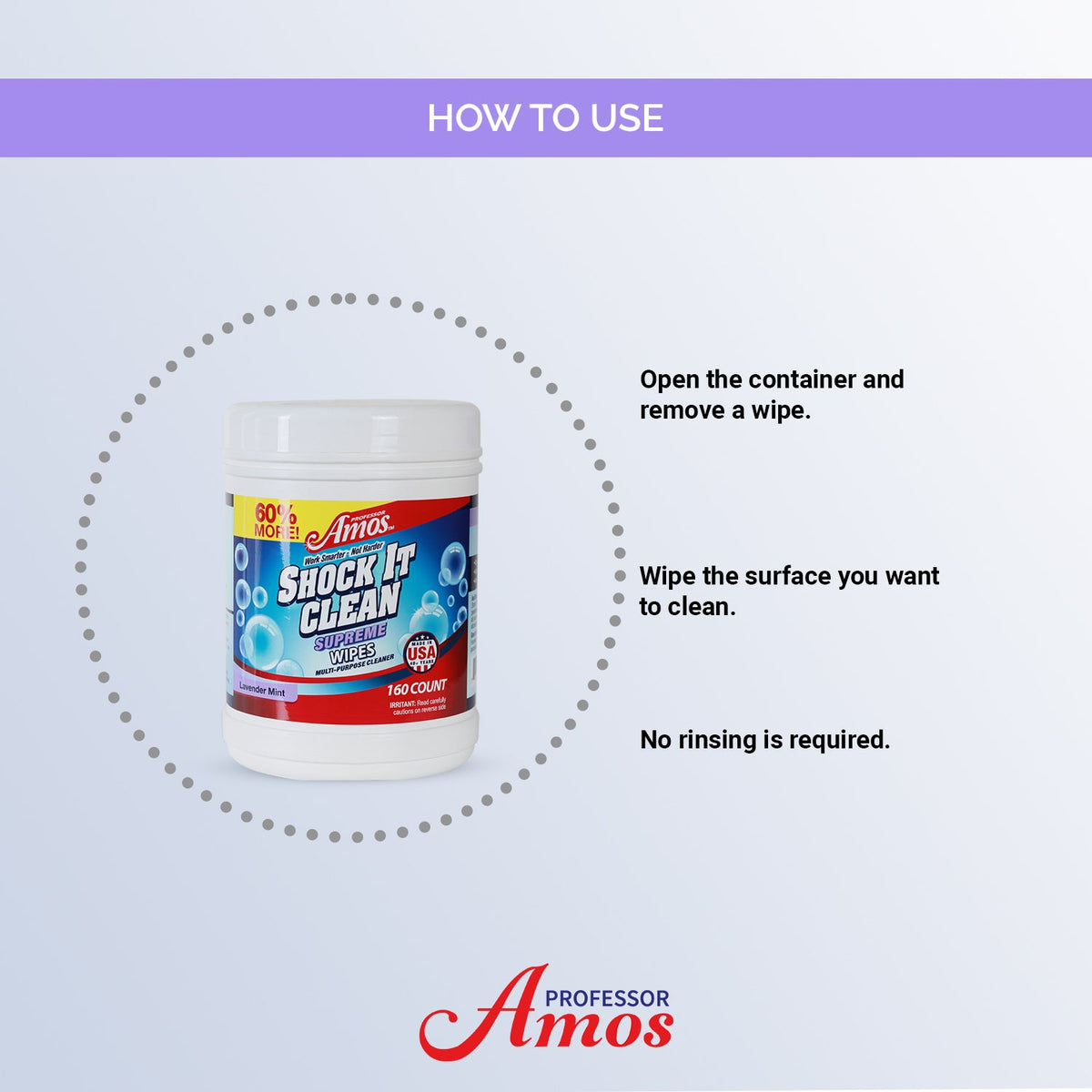 Shock It Clean Wipes | 160 Counts
