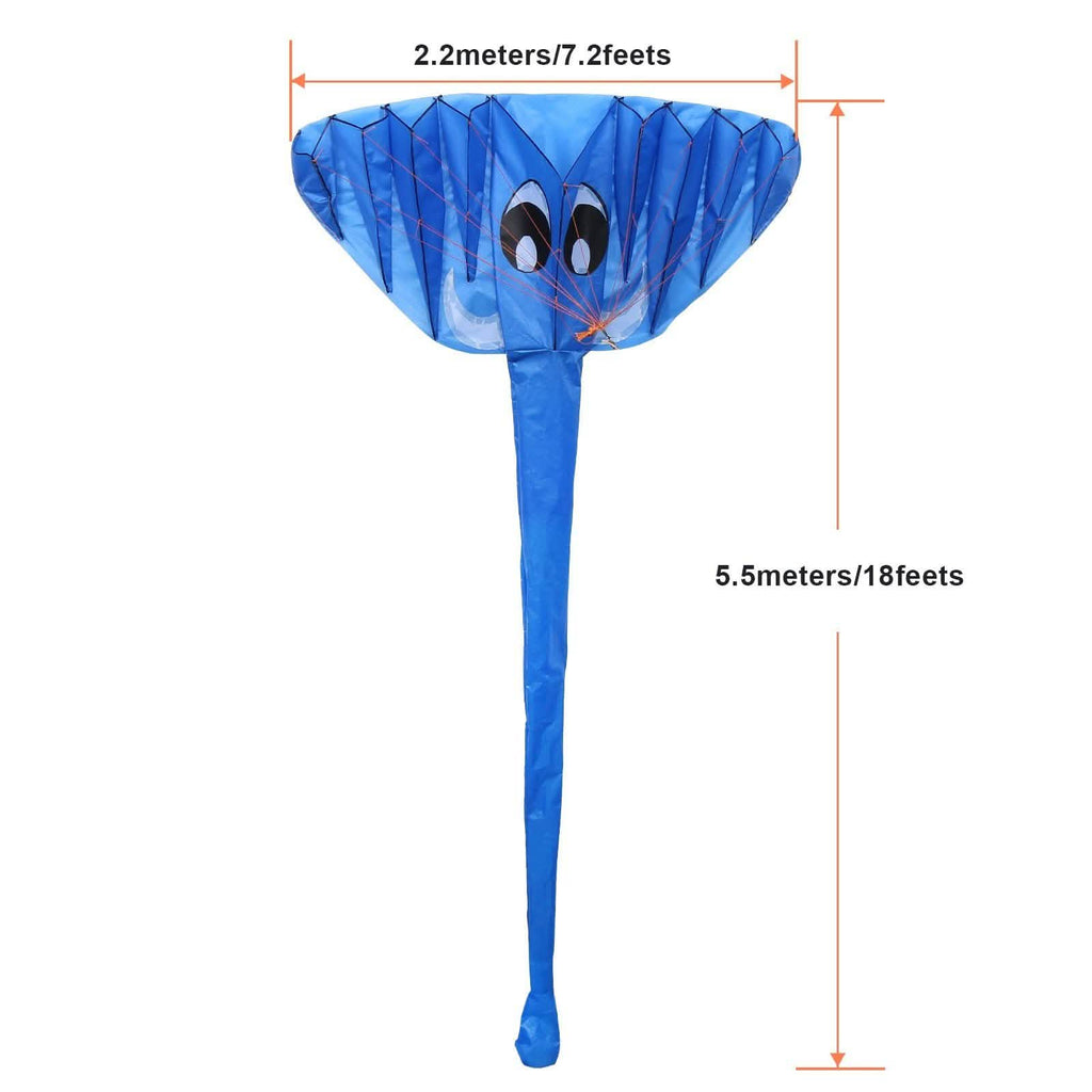 3D Kite Giant Elephant Easy to Fly Outdoor Games Activities for Kids