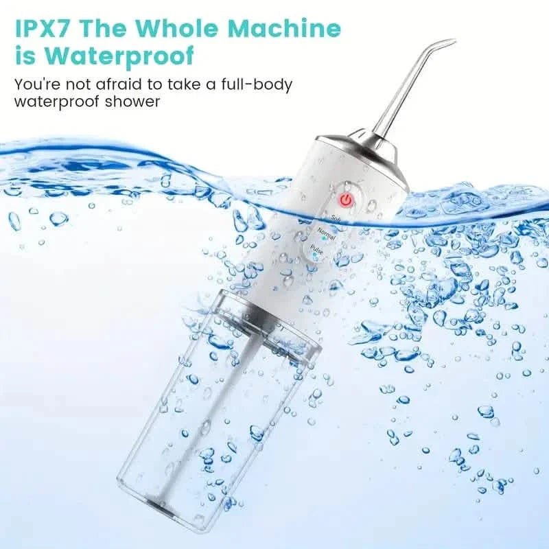 4-in-1 Cordless Water Flossers Oral Irrigator With DIY Mode 4 Jet Tips