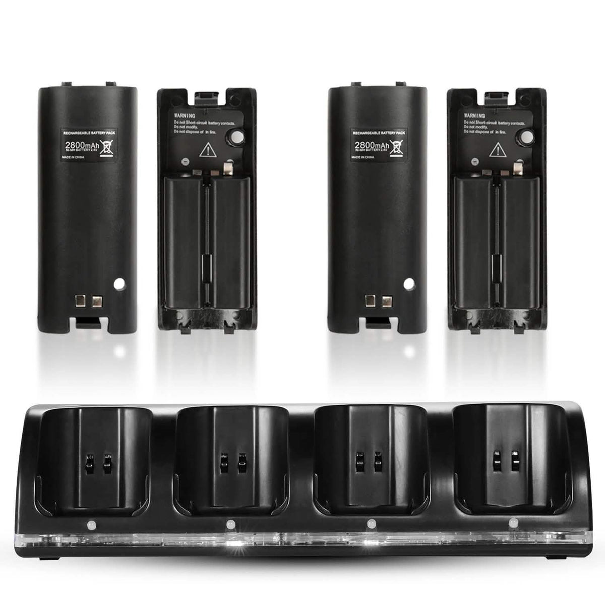4 Remotes Charging Dock
