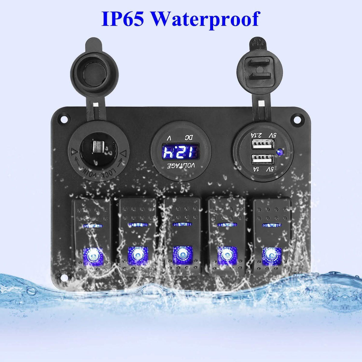 5 Gang Marine Panel Switch