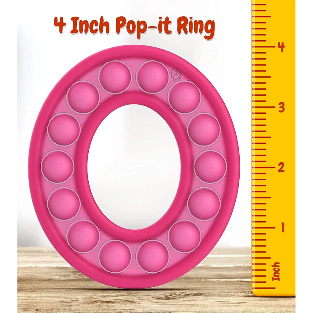 5-Pack: Pop It Fidget Toy Sensory Push Bubble Circle Pop Its