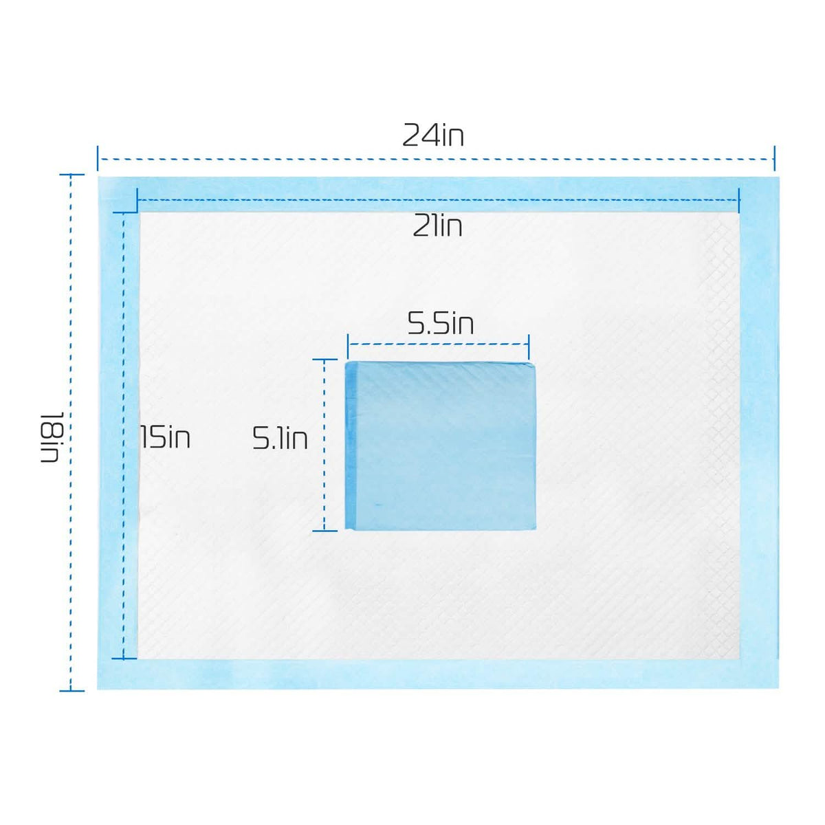 50-Piece: Dog Training Pads