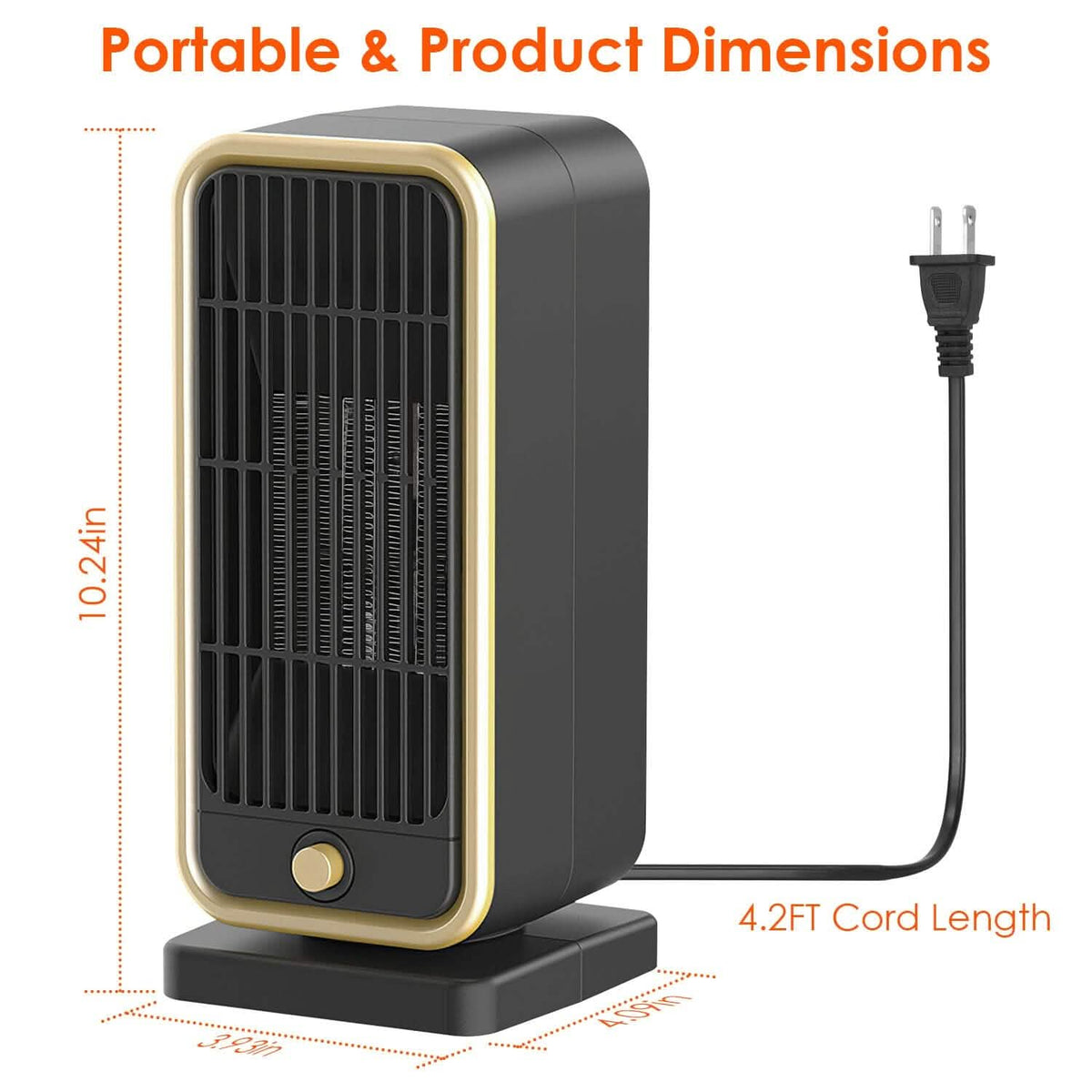 500W Portable Electric Heater