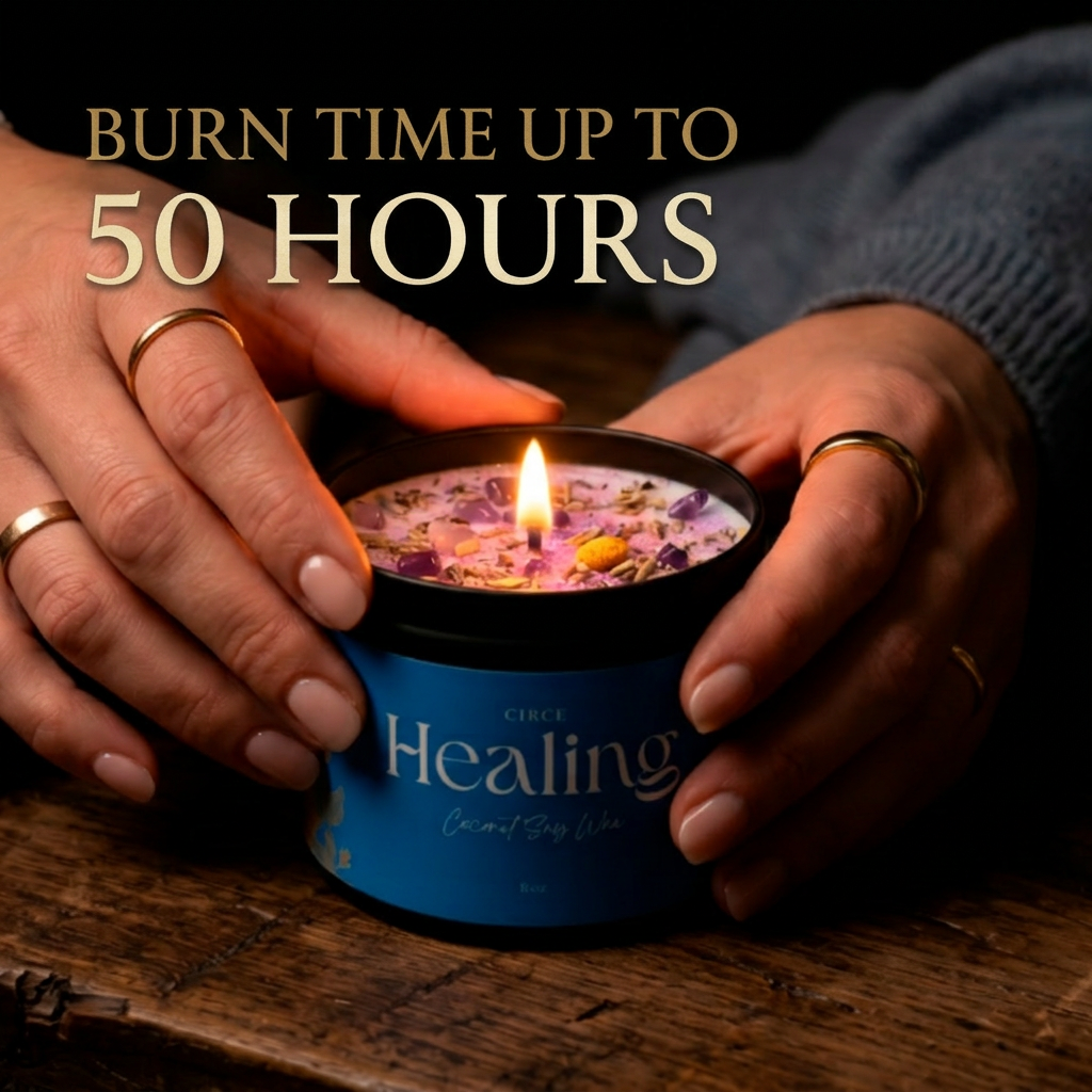 Healing Ritual Candle — 8‑oz Recovery & Wellness Candle