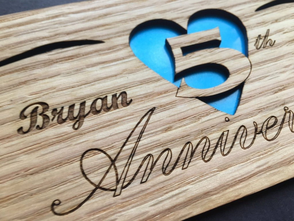 5th Anniversary Picture Frame