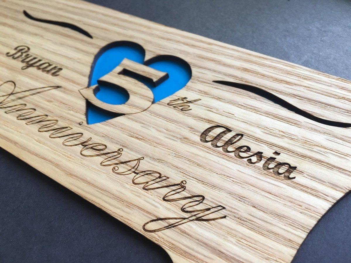 5th Anniversary Picture Frame