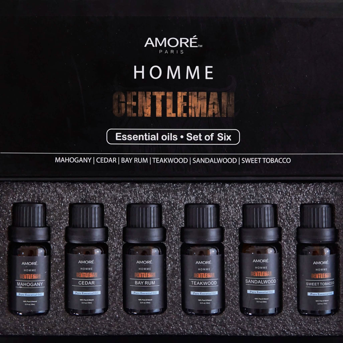 6-Pack: Gentlemen's 10ml Premium Grade Fragrance Essential Oil Gift Set