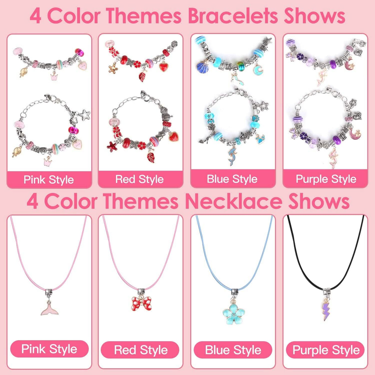 66-Pieces: Charm Bracelet Making Kit