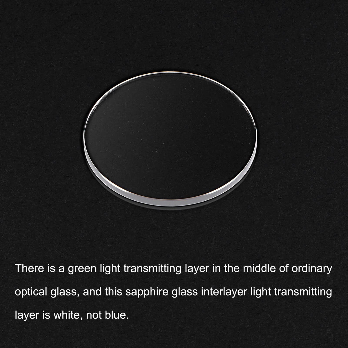 uxcell 32.5mm Sapphire Crystal Watch Glass Lens Round Flat 1.5mm Replacement