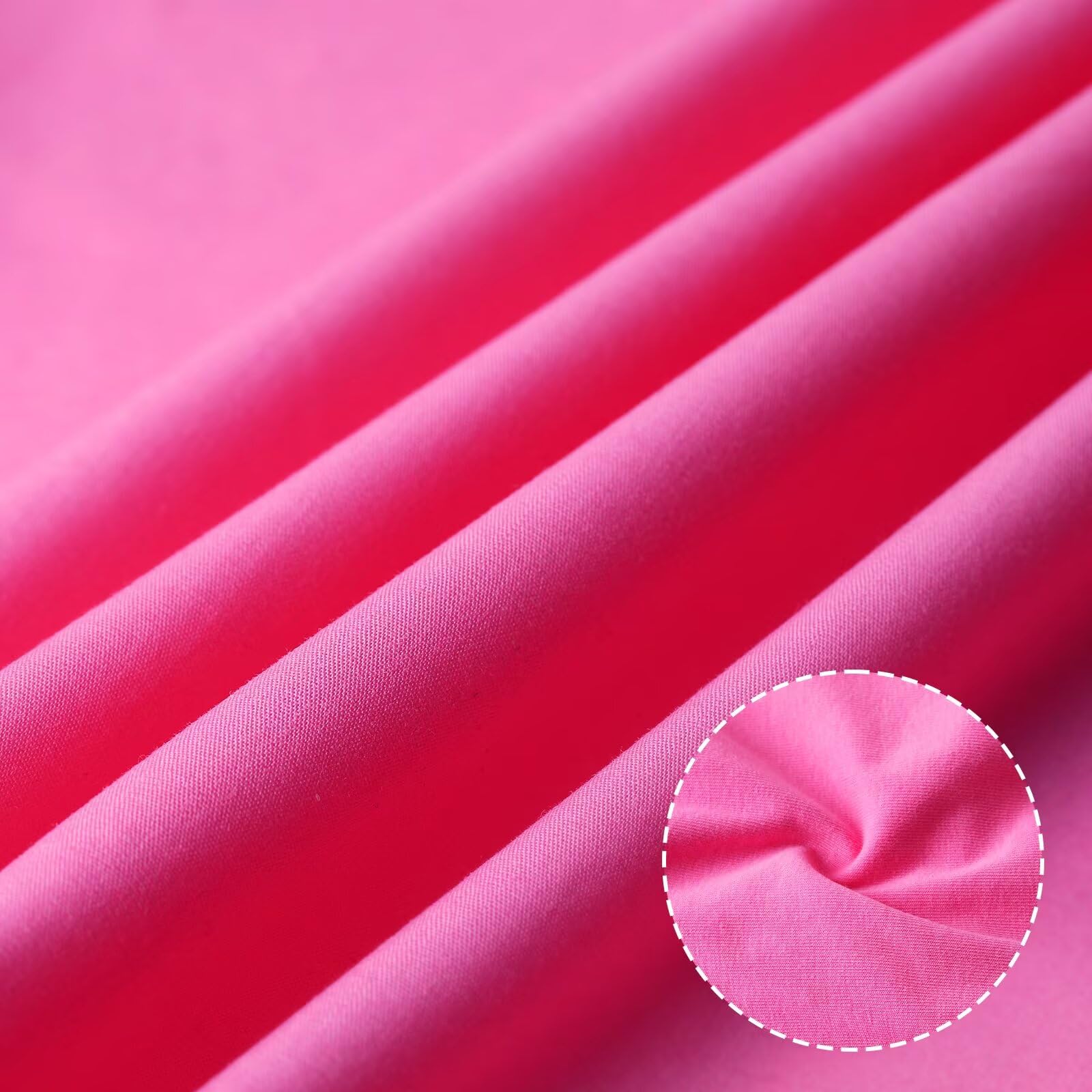 WELAKEN Summer Sundress Criss Cross Back Elastic Waist Pockets Hot Pink Size 8Y
