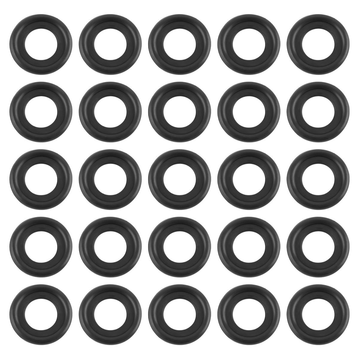 leechio 25 PCS Automotive Oil Drain Plug Gasket M14 Rubber Seal Black