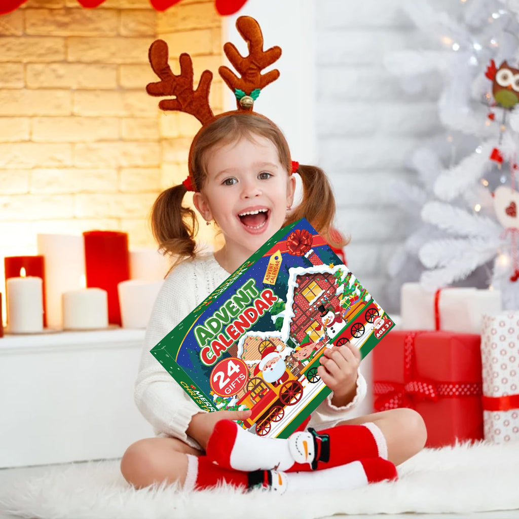 Govetom 2025 Christmas Advent Calendar 24 Days Slow Rising Multi-color