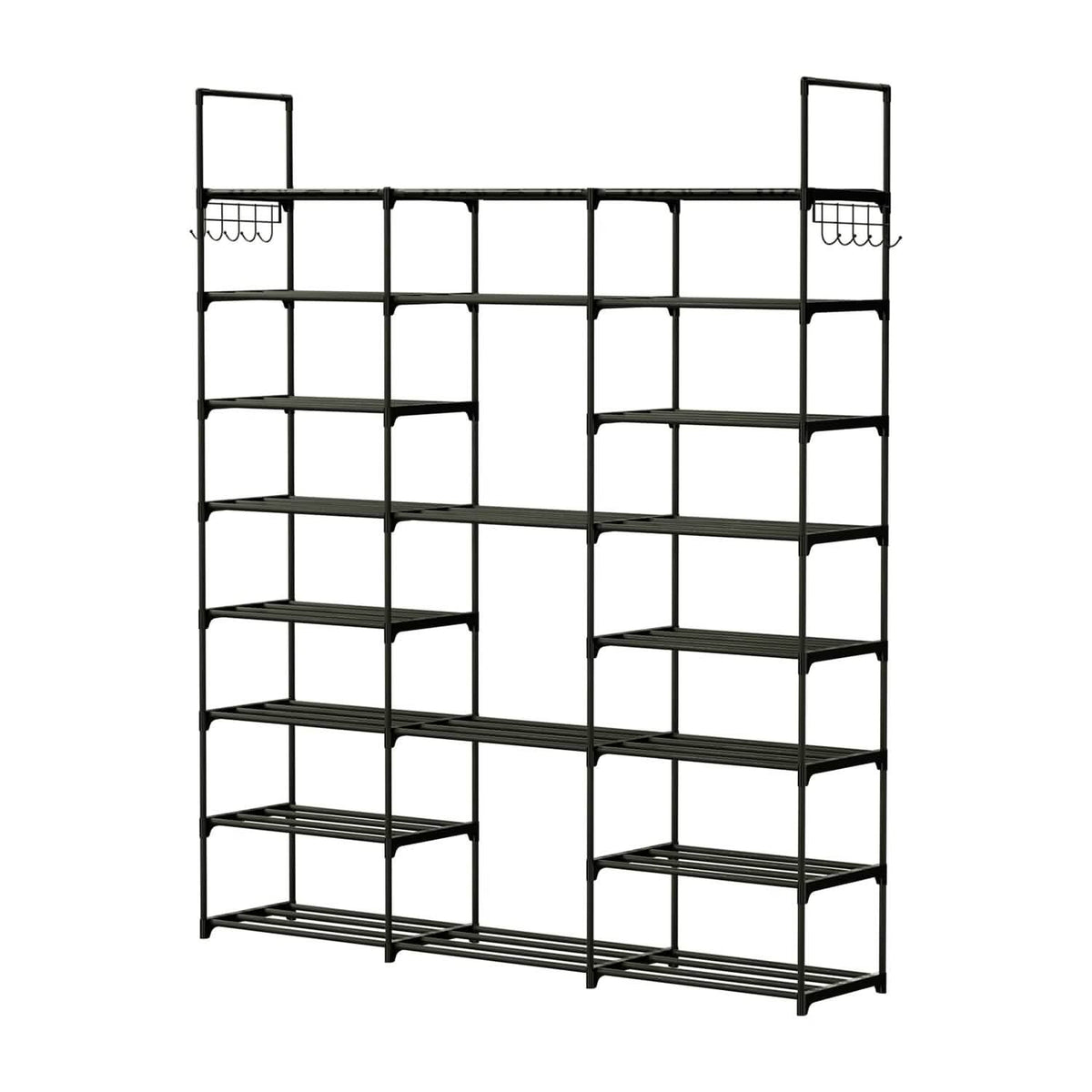 8-Tier Shoe Rack Metal Shoe Storage Shelf