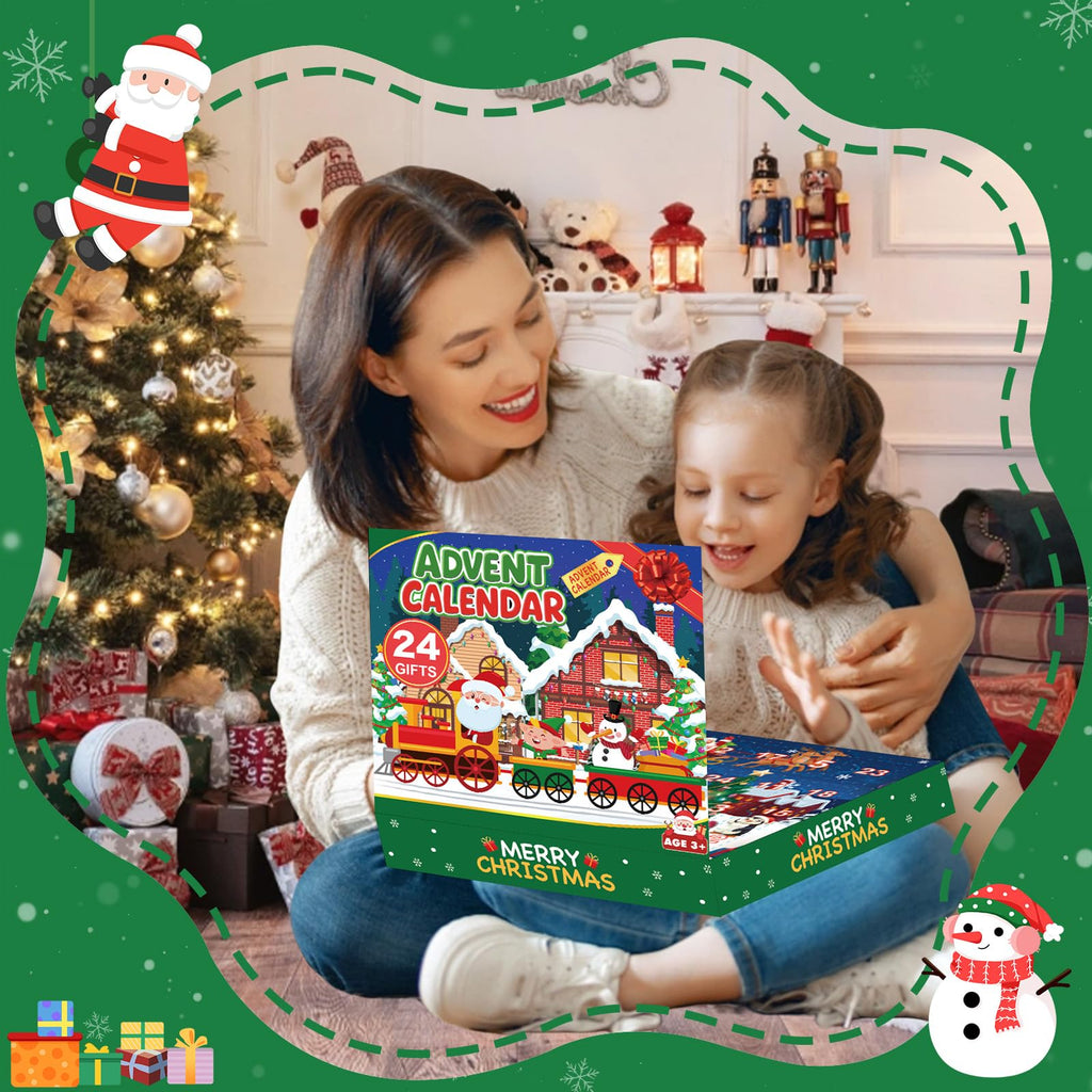 Govetom 2025 Christmas Advent Calendar 24 Days Slow Rising Squishy Multi-color