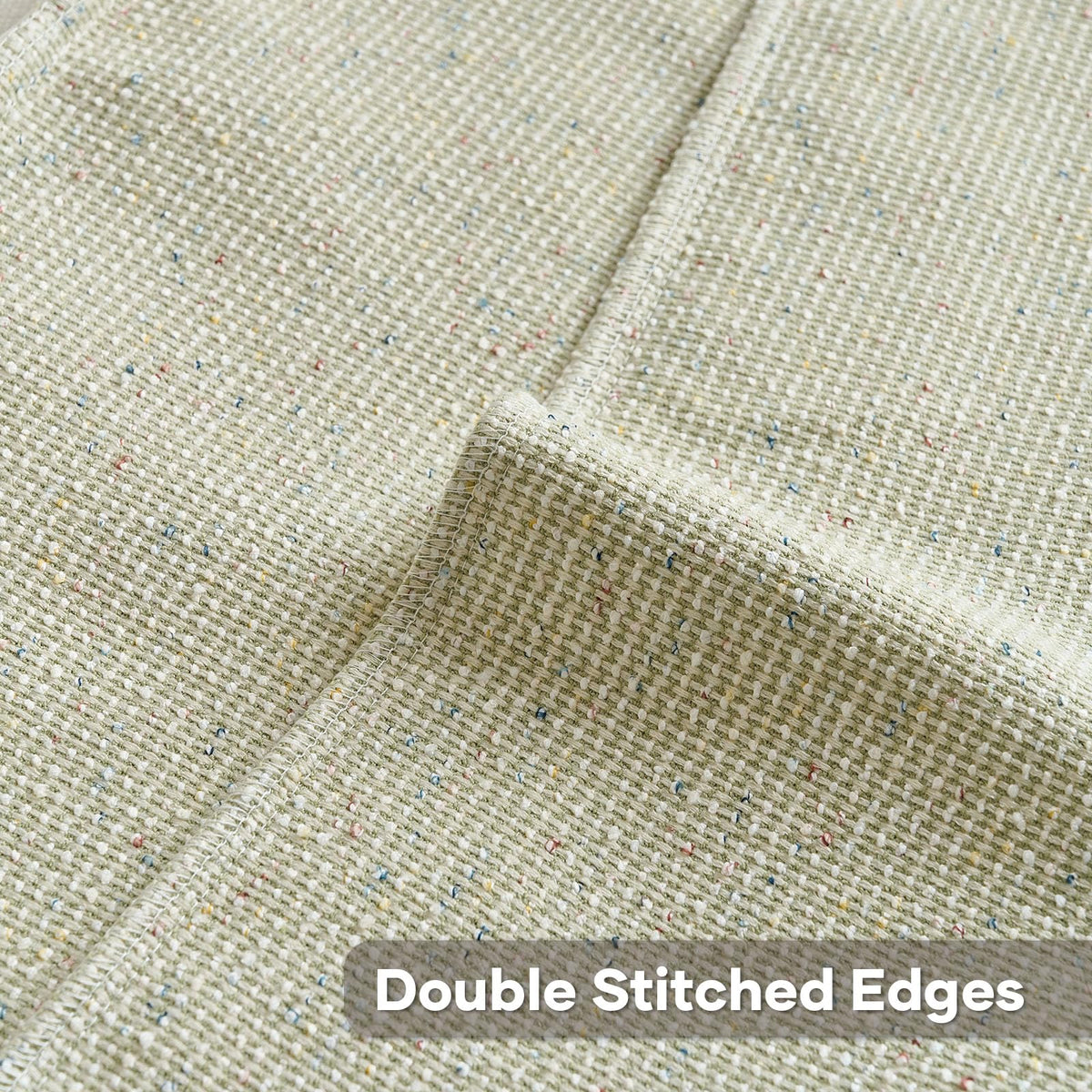 FUTEI Green Chenille Throw Pillow Covers 20x20 Inch Set of 2 Modern Decor