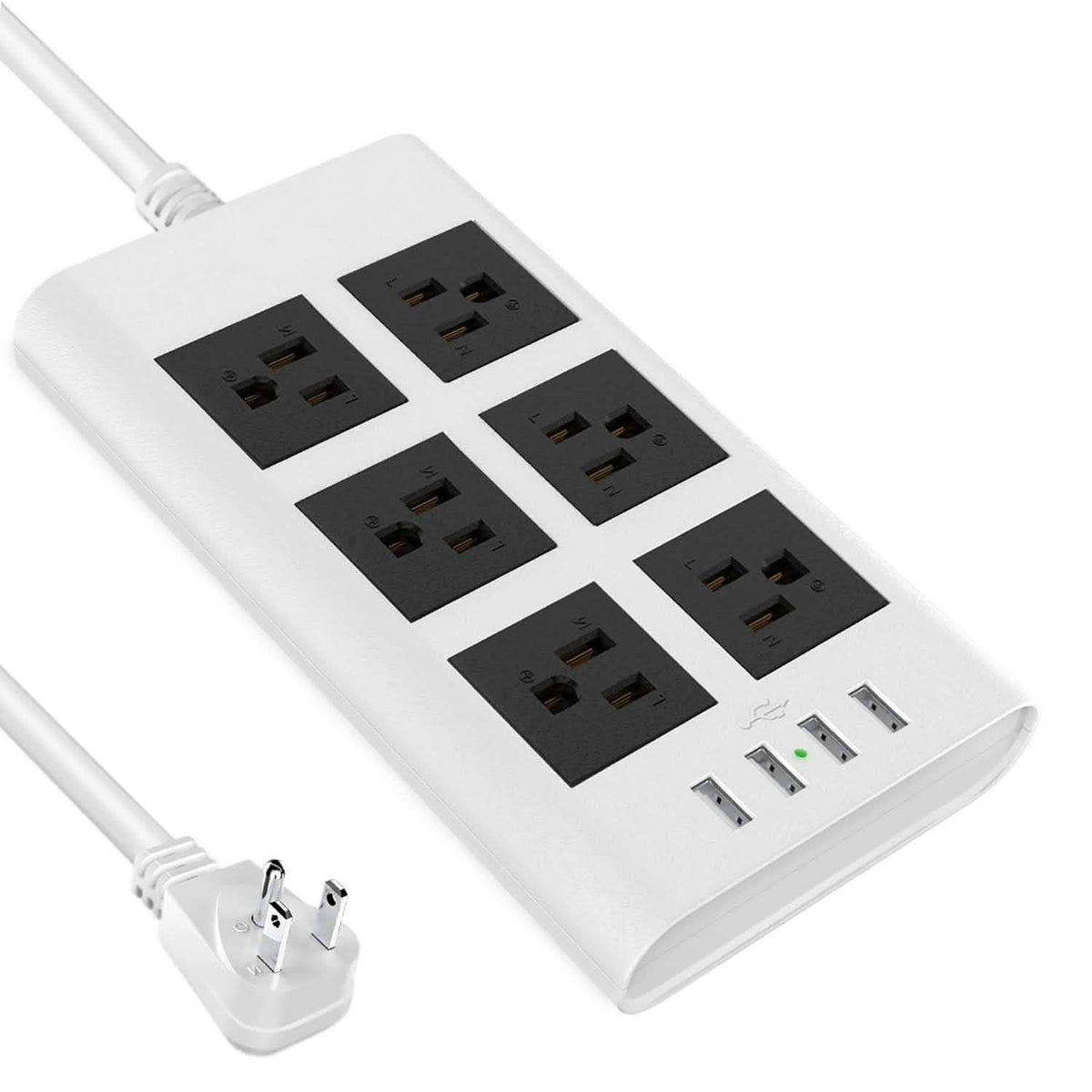 9.8ft USB Power Strip Surge Protector