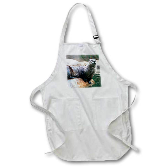 3dRose Wild animals - Otter - Aprons (apr_1019)