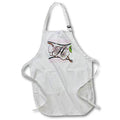 3dRose Dooni Designs Monogram Initial Designs - Cherry Blossom Flower Monogram Initial H - Aprons (apr_102756)