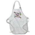3dRose Dooni Designs Monogram Initial Designs - Cherry Blossom Flower Monogram Initial J - Aprons (apr_102758)
