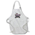 3dRose Dooni Designs Random Toons - Silly Funny Ninja Hippo Cartoon - Aprons (apr_104345)